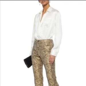 Damask pants Debbie Shuchat tan